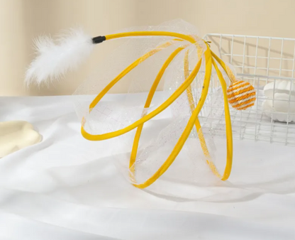 Interactive Cat Tunnel with Feather Toy