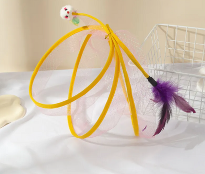 Interactive Cat Tunnel with Feather Toy